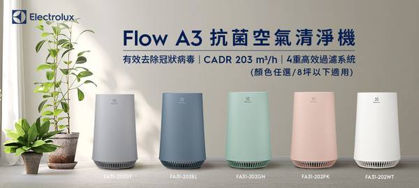 Electrolux Flow A3 Air FA31-202 空氣清淨機 貓毛過敏 居家設計 睡眠模式 